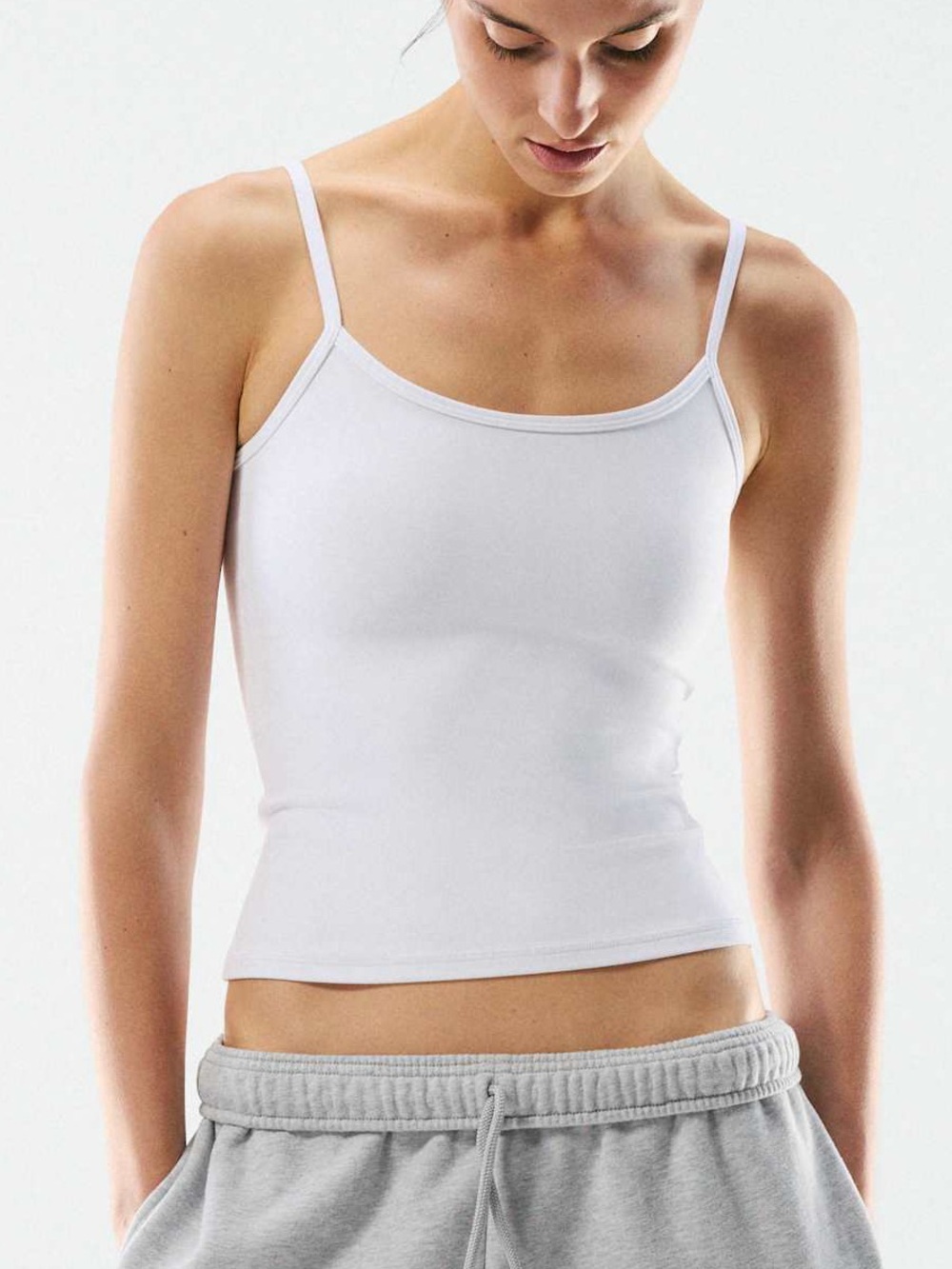 Aritzia Golden BUTTER Essential Cami Tank Top Bright White